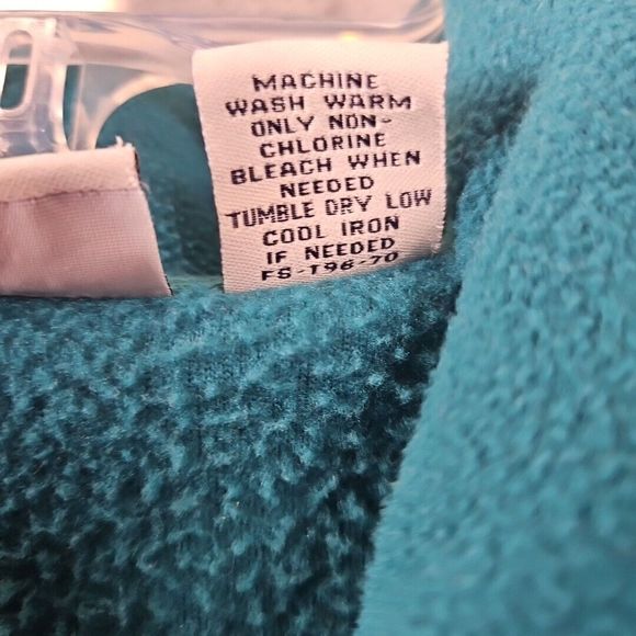 Classic Elements Women's sz M  Green Fleece Jacket button - Picture 7 of 9